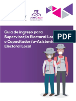 Guía de Ingreso para Supervisor/a Electoral Local o Capacitador/a-Asistente