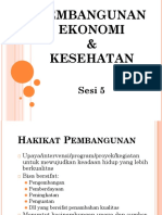 Sesi 5 Pembangunan Ekonomi & Kesehatan
