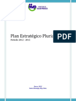 Plan Estratégico Plurianual: Periodo 2012 - 2015