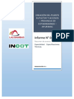 Informe #04: Creación Del Puente Kutuctay Y Accesos - Provincia de Cotambambas - Apurimac