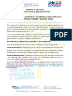 Instructivo Matriz de Monitoreo Al Plan Especial de Lectura de 1 y 2-1