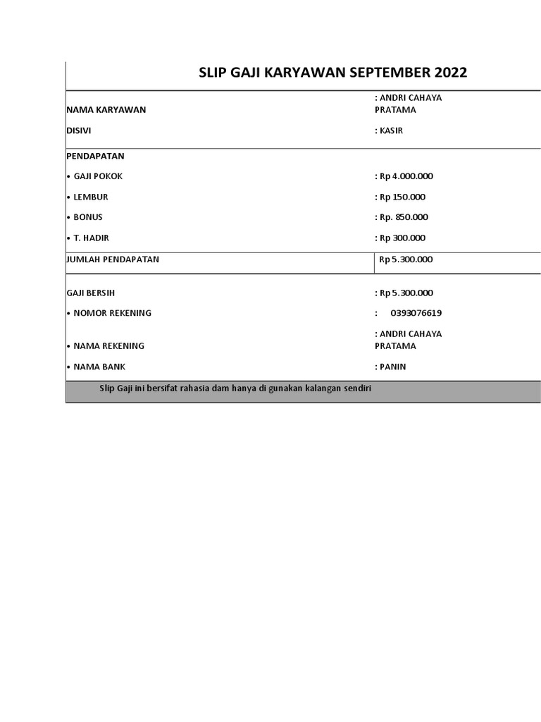 Slip Gaji PDF