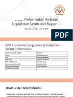 Studi Preformulasi Sediaan Liquid dan Semisolid