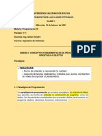 Clase 1 (10 de Febrero) Programación III