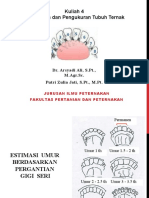 Kuliah 4 Pendugaan Dan Pengukuran Tubuh Ternak: Dr. Arsyadi Ali, S.PT., M.Agr - Sc. Putri Zulia Jati, S.PT., M.PT