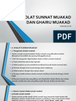 Sholat Sunnat Muakad Dan Ghairu Muakad