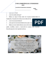 Evaluación de Competencias 6°. 3 Periodo 2021