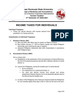 Tax On Individuals Part 1