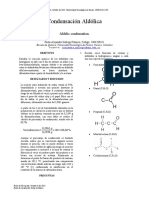 Informe Condensacion Aldolica