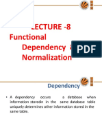 Lecture - 8 Functional Dependency & Normalization