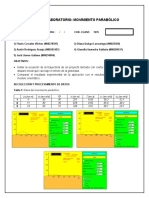 Reporte De Laboratorio: Movimiento Parabólico: y v ϴ x t v v