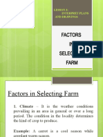 Factors in Selecting Farm