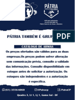 Pátri A Também É Grupo PAI VA: Catálogo DE Armas