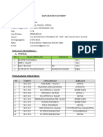 Daftar Riwayat Hidup