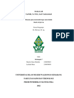 Makalah Tafsir, Ta'Wil, Dan Tarjamah: Disusun Guna Memenuhi Tugas Mata Kuliah Studi Al-Qur'an