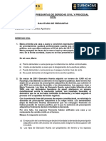 Balotario de Preguntas de Derecho Civil y Procesal Civil (Sin Respuestas)