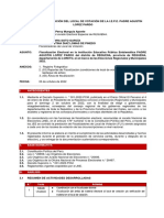 Informe FLV I.E.P.E. Padre Agustin Lopez Pardo 2022