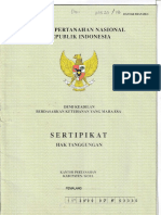 Sertipikat: Badan Pertanahan Nas10Nal Republik Indonesia