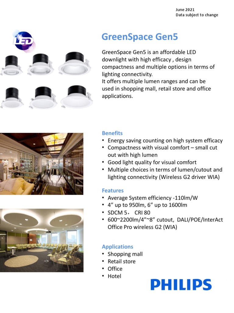 LED Downlights for Retail & Office | PDF | Lighting | Electrical ...
