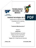 Tecnológico Nacional de México: "Industria Metalmecánica"