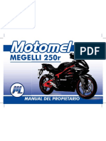 Motomel Megelli 250r Owners Manual