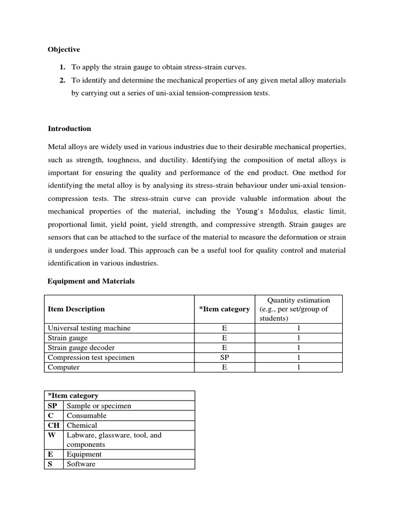 Strain Gauge Applications in Metal Testing | PDF | Deformation ...