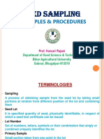 Seed Sampling (Principles and Procedures)