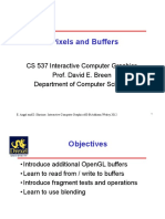 Pixels and Buffers: CS 537 Interactive Computer Graphics Prof. David E. Breen Department of Computer Science