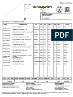 Rwandan pharmacy receipt for various medicines