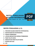 Materi Perkuliahan Moneter Internasional: Cep Jandi Anwar, Se., Me., PHD