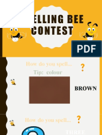 Spelling Bee Contest Flashcards Picture Description Exercises - 103307
