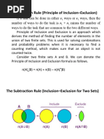 The Subtraction Rule (Principle of Inclusion-Exclusion)