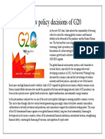 Review Policy Decisions of G20