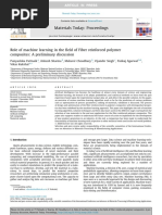 Role of Machine Learning in The Field of Fiber Reinforced Polymer