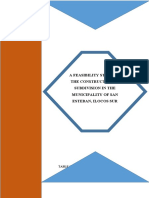 Feasibility Study On The Construction of Subdivision