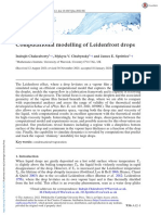 Computational Modelling of Leidenfrost Drops