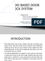 Android based door lock system controlled via Bluetooth