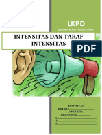 Intensitas Dan Taraf Intensitas: (Lembar Kerja Peserta Didik)