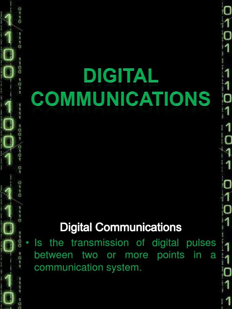 Understanding Digital Communication Basics | PDF | Modulation | Error ...