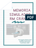 RM Cráneo en Simulador Siemens