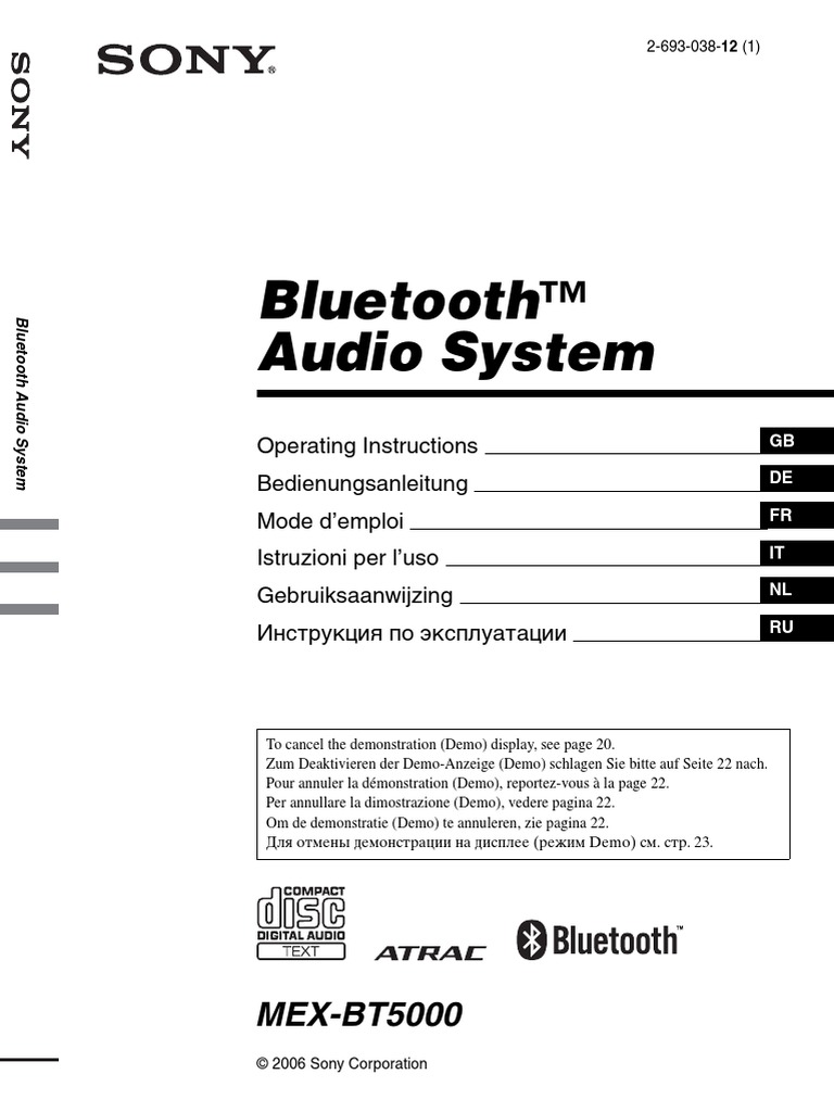 Mex BT5000 PDF Bluetooth Information And Communications Technology