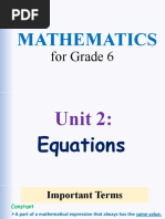 Mathematics: For Grade 6