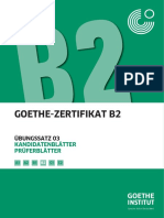 Goethe-Zertifikat B2: Übungssatz 03