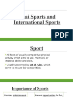 Thai Sports and International Sports