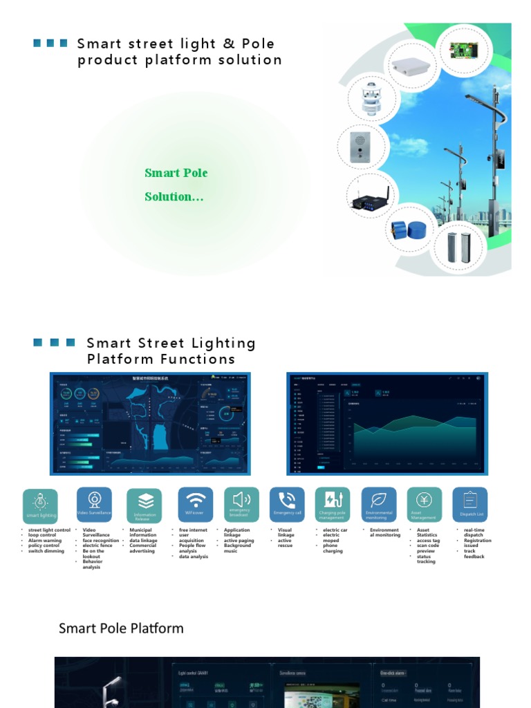Smart Street Light Pole Solutions | PDF