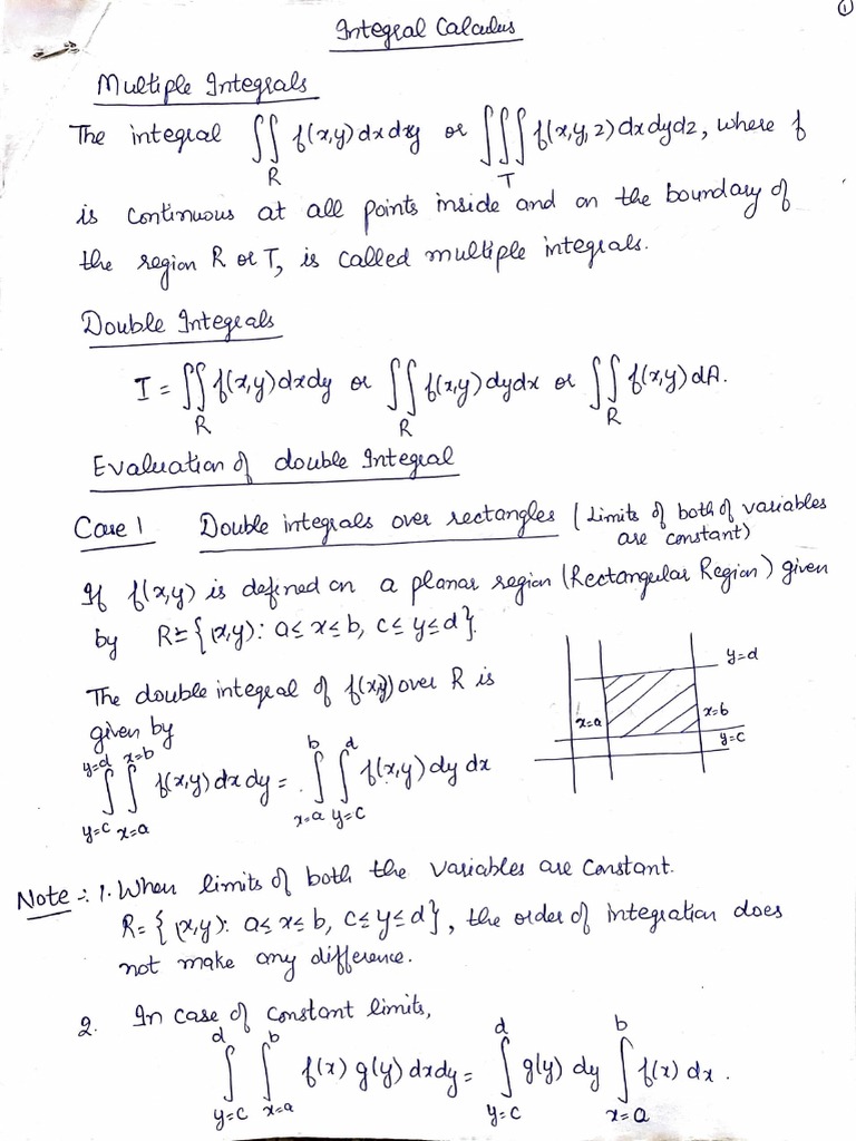 Unit 6 double and triple integrals pdf