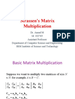 Strassen's Matrix Multiplication