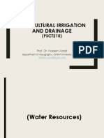PSCT210 Agricultural Irrigation and Drainage-First Session