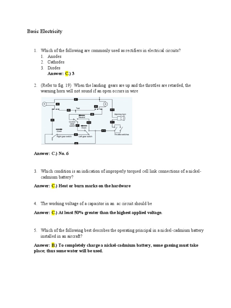 Basic Electricity PDF Series And Parallel Circuits Voltage