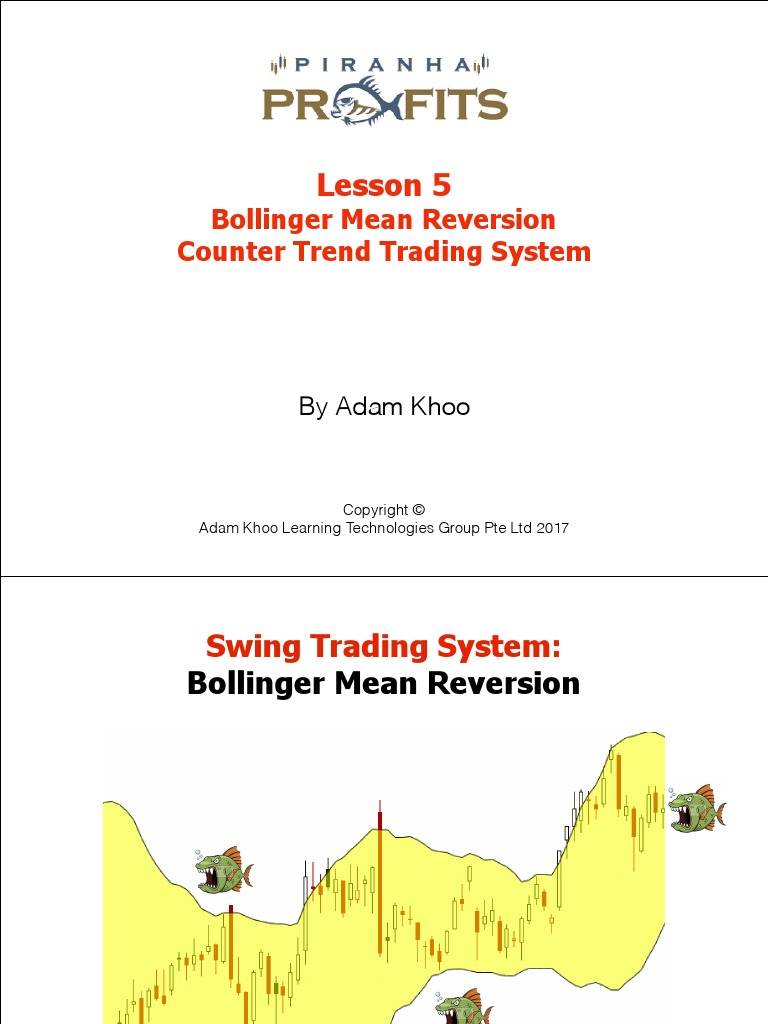 Lesson 5 Bollinger MR Strategy | PDF | Market Trend | Order (Exchange)